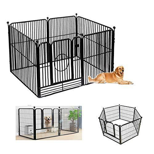 即納 最大半額 Yxzpq ペットサークル スチール製 ペットフェンス 犬ゲージ ドア付き Diy 脱走防止柵 侵入防止 大型犬用 ゲート Rakuten Atempletonphoto Com