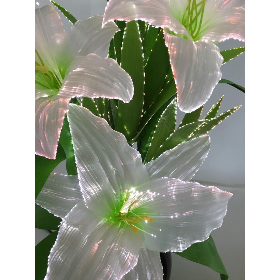 グランドルミナス 白リリー LED 仏花 仏壇 花|提灯 グランドルミナス 白リリー LED 仏花 仏壇 花|提灯