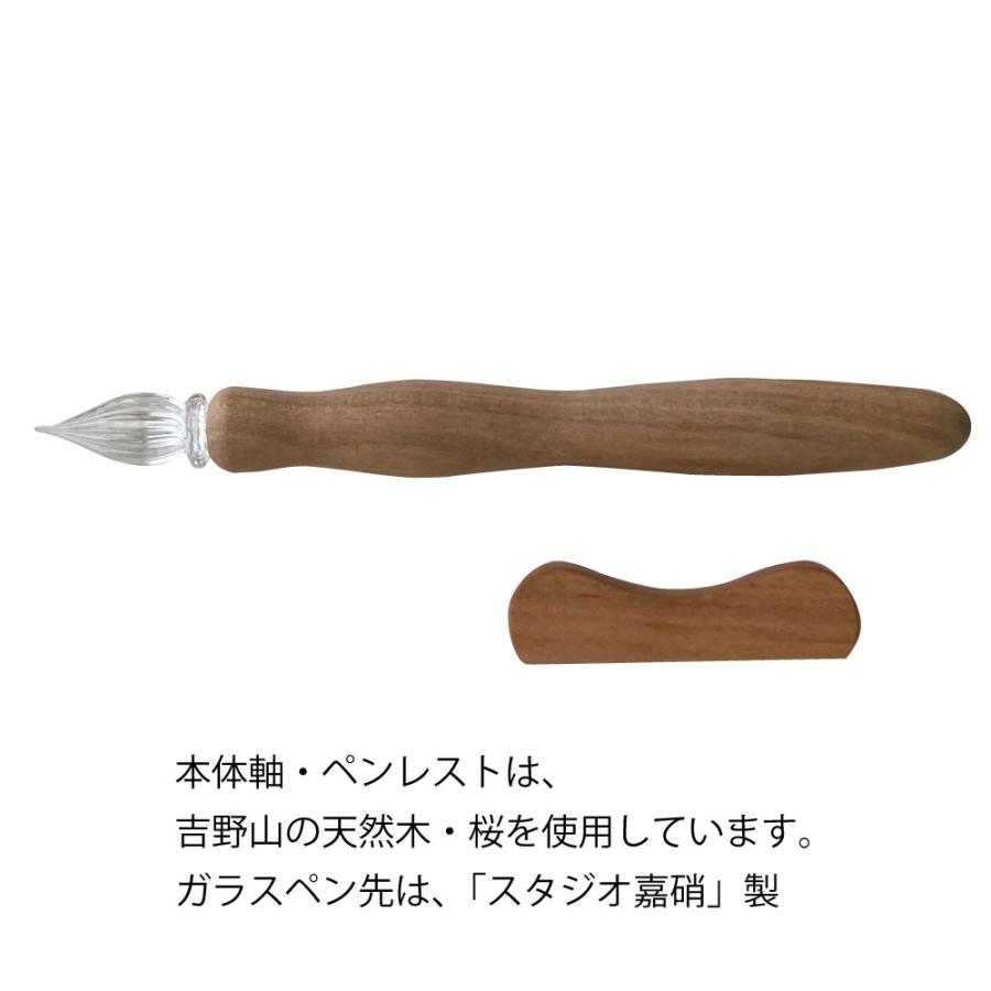 呉竹 ウッドガラスペン 千本桜・中字 ガラスペン : 書道用品 宝林堂