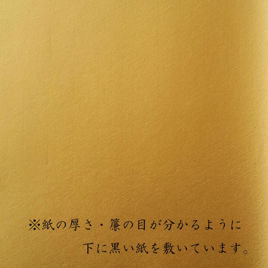 漢字用色画仙紙 万里 泥金紙 金 半切10枚入 漢字用加工紙 色画仙紙