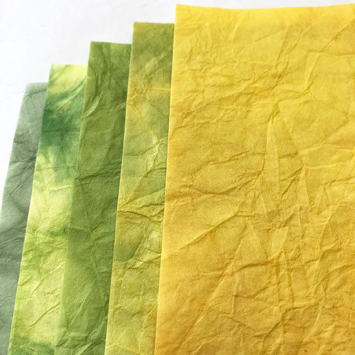 専用ページ　ちぎり絵　カラーコピーセット 雲龍染和紙24色セット 24色×1枚入 15センチ×13.5センチ 和紙セット