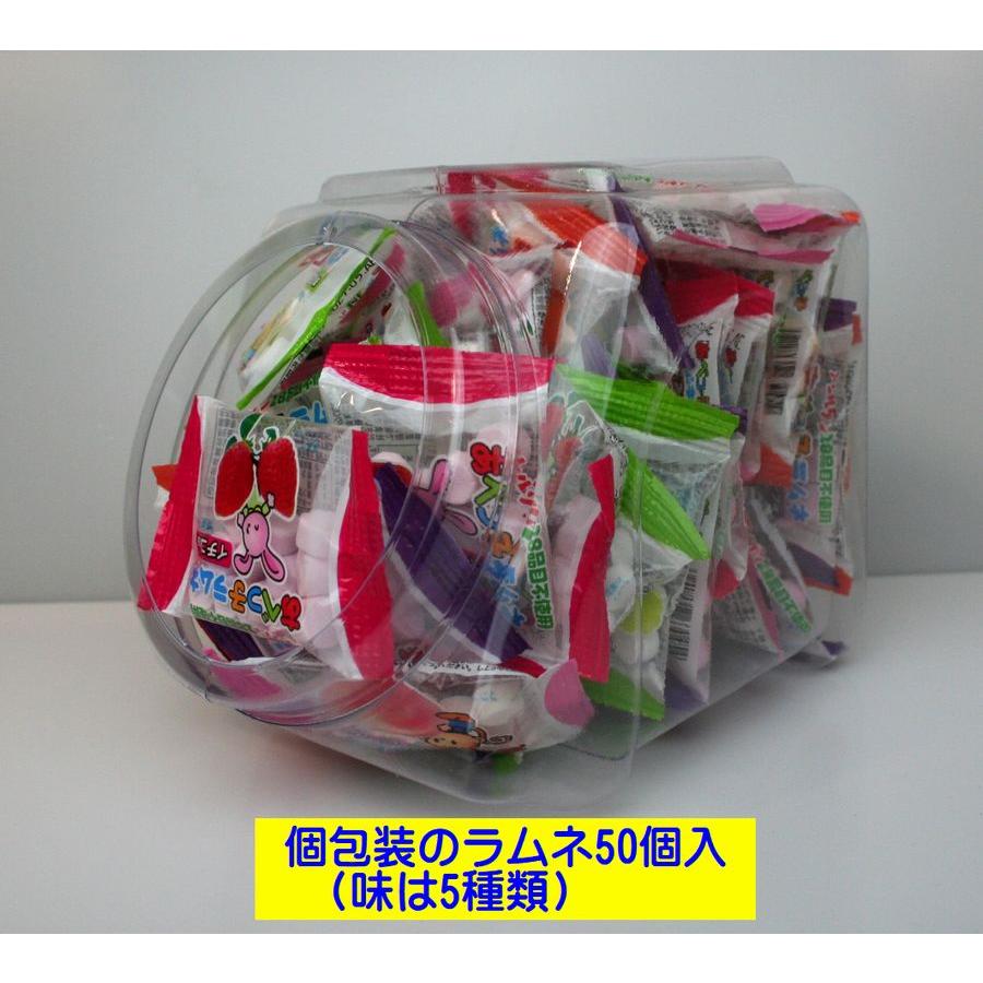 駄菓子屋さん 駄菓子ポット あべっ子ラムネ 50個入 : お菓子と和雑貨の