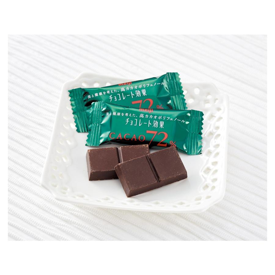 チョコレート効果 明治 カカオ72% 大袋 225g × 2袋 : カップ麺の総合