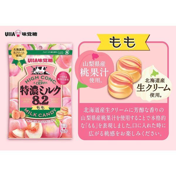 特濃ミルク8.2 UHA味覚糖 もも 70g×4袋 : カップ麺の総合食品卸問屋