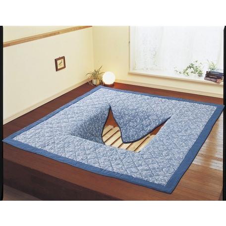 贈呈 掘こたつ用ボリュームラグ長方形 0 250cm しじら織 マット クッションラグ G Fl Sarozambia Com