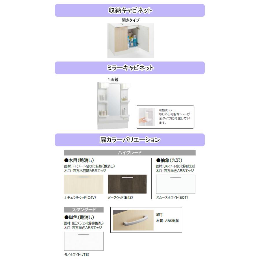 クリナップ 洗面化粧台 BGAシリーズ 間口600mm 開き扉タイプ クリナップ 洗面化粧台 BGAシリーズ 間口600mm 開き扉タイプ