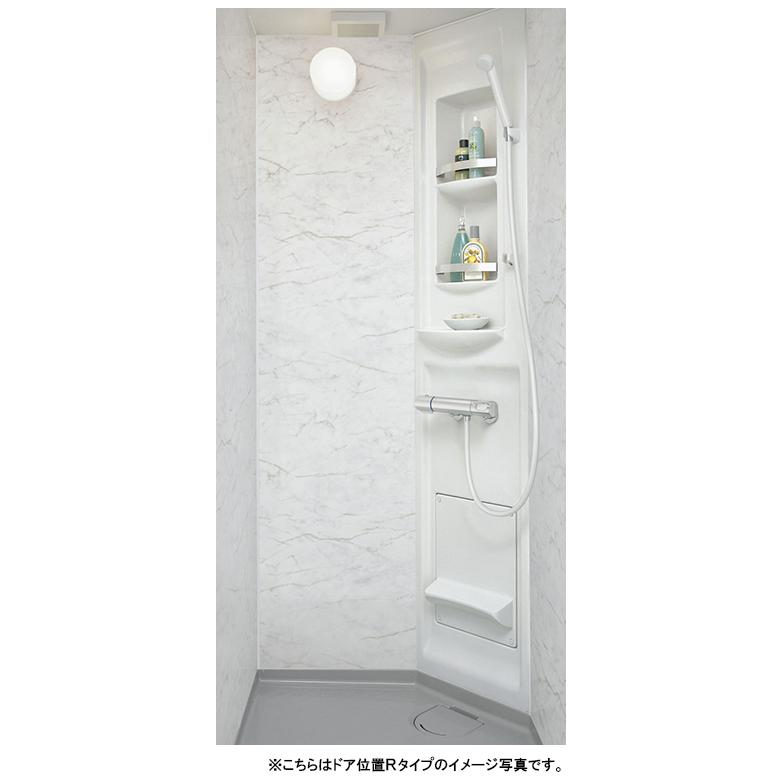 LIXIL リクシル シャワールーム 0808タイプ(浴室内寸法800×800mm) EHタイプ 鏡面ホワイトストーン 壁付けサーモ水栓 SPB-0808LBEH-B シャワーユニット