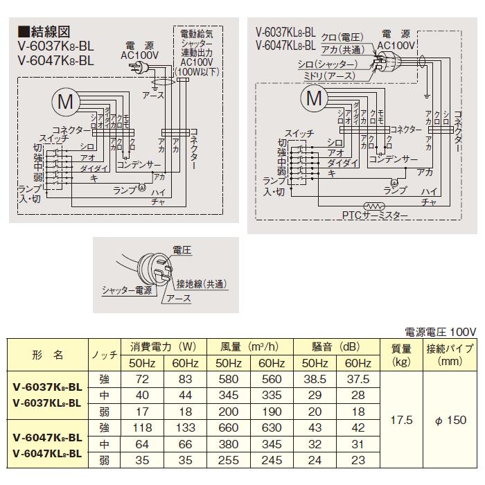 レンジフードファン ブース形 深形 BL認定品 標準タイプ V-6037KL8-BL 楽天市場】○三菱電機 V-6037KL8-BL レンジフードファン ブース