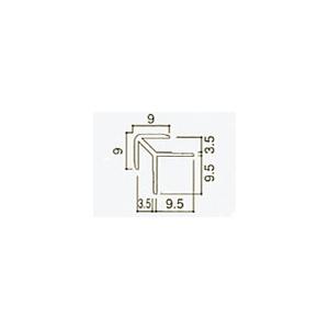 【必ずキッチンパネルと同時発注下さい】 アイカ キッチンパネル アイカセラール 施工部材 アルミジョイナー 20本梱包 カラー仕上げ 出隅用 ZK-120C