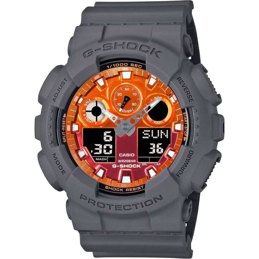 G-SHOCK ジーショック GA-100FL-8AJF 情熱の炎 オレンジグラデーション