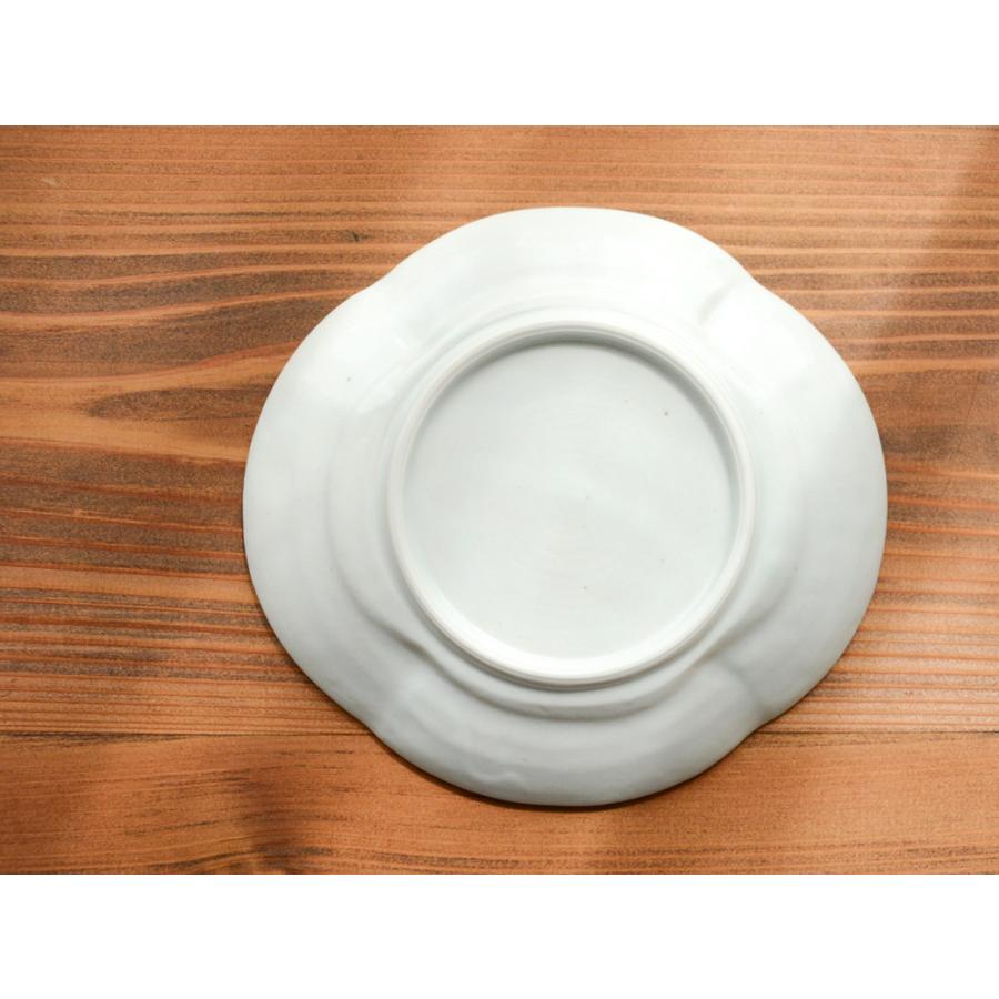 九谷焼 九谷青窯 白磁 モッコ皿 大 作家の器 和食器 陶磁器 くたにせい