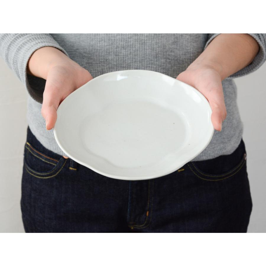 九谷焼 九谷青窯 白磁 モッコ皿 大 作家の器 和食器 陶磁器 くたにせい