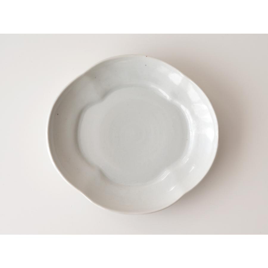 九谷焼 九谷青窯 白磁 モッコ皿 大 作家の器 和食器 陶磁器 くたにせい