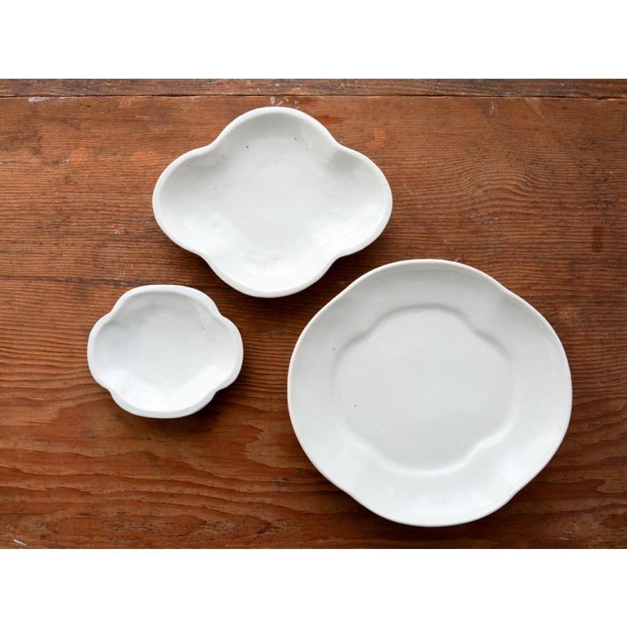 九谷焼 九谷青窯 白磁 モッコ皿 大 作家の器 和食器 陶磁器 くたにせい