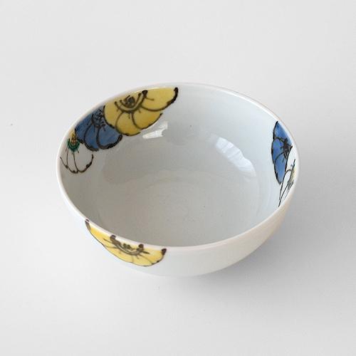 九谷焼 九谷青窯 高原真由美 色絵呼び花 4寸小鉢 作家の器 和食器