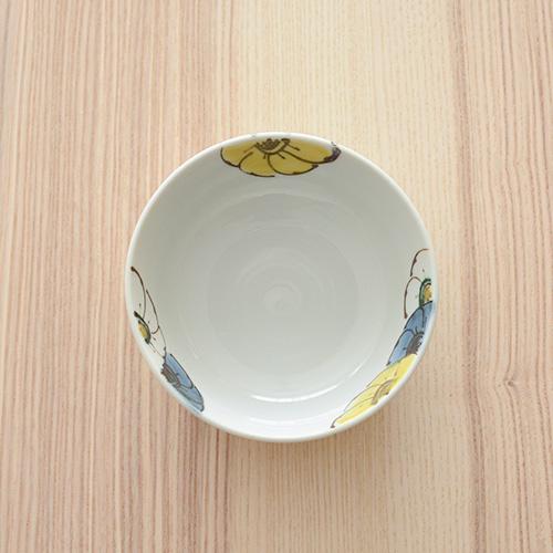 九谷焼 九谷青窯 高原真由美 色絵呼び花 4寸小鉢 作家の器 和食器