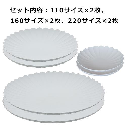 有田焼 1616 / arita japan パレスプレート化粧箱セット 6枚セット（110mm2枚 160mm2枚 220mm2枚）おしゃれ オシャレ ギフト プレゼント 結婚祝の画像