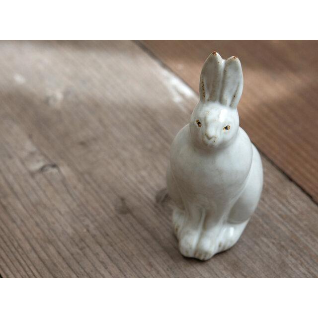 陶器のオブジェ 動物の置物 フクロウ ネコ ウサギ 京千 波佐見焼