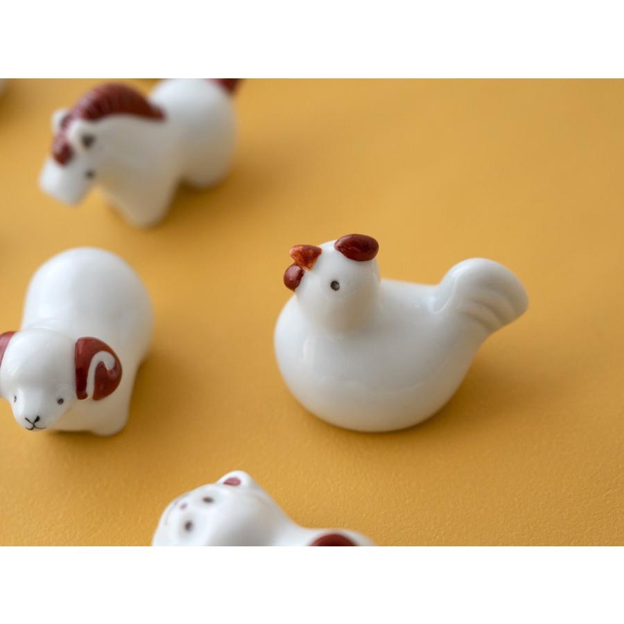 波佐見焼 京千のかわいい 干支の箸置き sen 24種類 はしおき