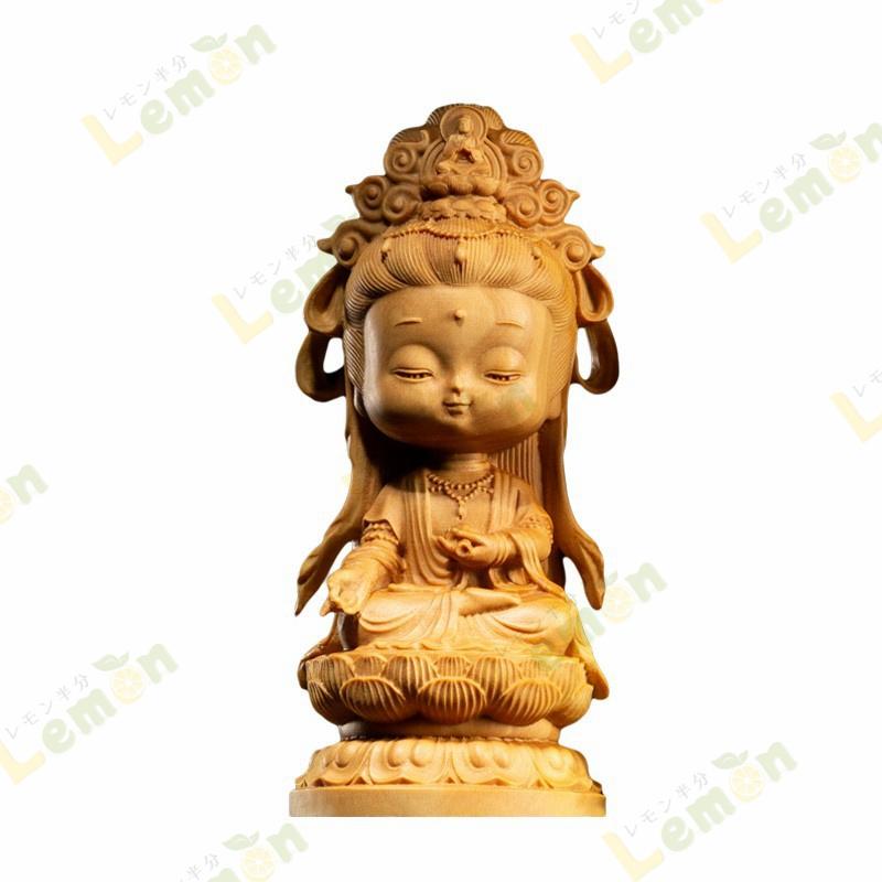 価格は安く木製 座禅菩薩 観音像 インテリア 商売繁盛 寺 美術品