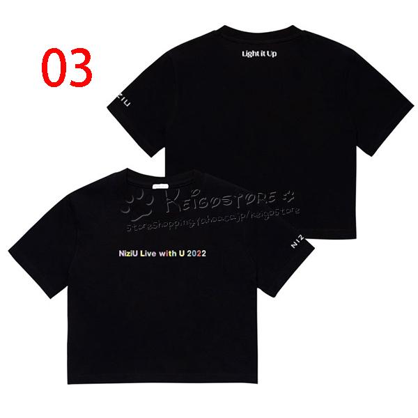 送料無料◇ NIZIU NiziU Light it Up 韓流グッズ 半袖 Tシャツ 春夏 コート 男女 周辺 応援服 打歌服 半袖 Tシャツ 通気 吸汗 :MXXL449:豊盛商事 通販 NiziU ライブTシャツ 黒 Lサイズ