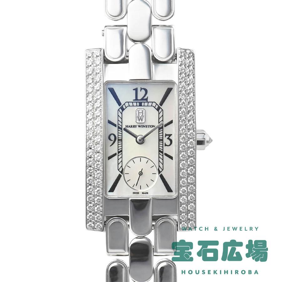 HARRY WINSTON ハリーウィンストン 310LQR AVEQHM21RR029 アヴェニュー 腕時計 K18PG 革 レディース [中古] HARRY WINSTON - 【127517】HARRY WINSTON ハリーウィンストン 310LQR