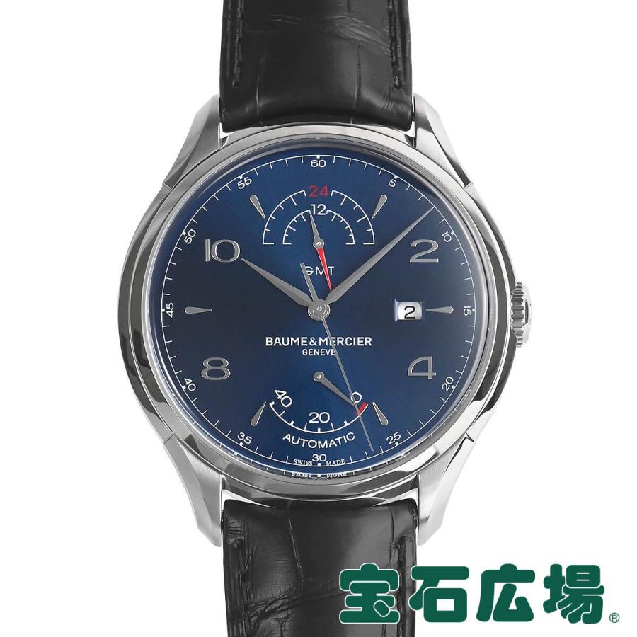 ボーム＆メルシェ BAUME & MERCIER クリフトン GMT パワーリザーブ MOA10422 中古 未使用品 メンズ 腕時計