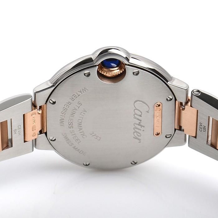 カルティエ CARTIER W3BB0006 バロンブルー 33mm 11Pダイヤ 自動巻き レディース 良品 保証書付き_826798 Cartier（カルティエ） CARTIER W3BB0006 バロンブルー 33mm 11Pダイヤ