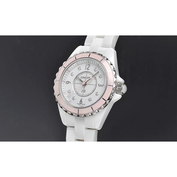 chanel 時計 シャネル CHANEL】腕時計 J12 ソフトピンク H4466 8ポイント ダイヤ