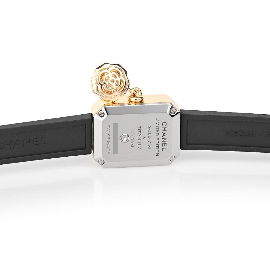 シャネル CHANEL H6361 プルミエール カメリア コレクション クォーツ レディース 箱・保証書付き_772457 シャネル CHANEL プルミエール カメリア コレクション ブラック
