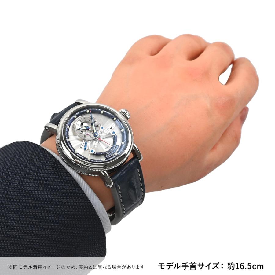 クロノスイス CHRONO SWISS フライング レギュレーターオープンギア レ・セック 限定生産50本 CH-6923-SIBL 新品 メンズ 腕時計｜houseki-h｜09