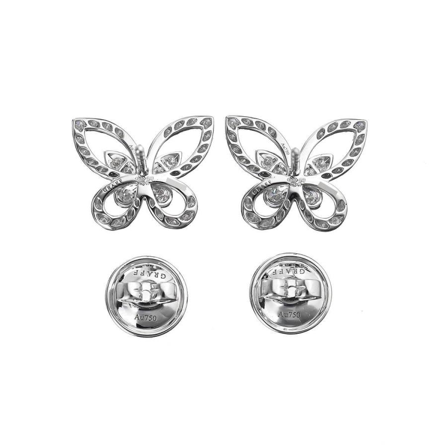 グラフ GRAFF バタフライ シルエット ダイヤ ピアス (ミニ) RGE1574