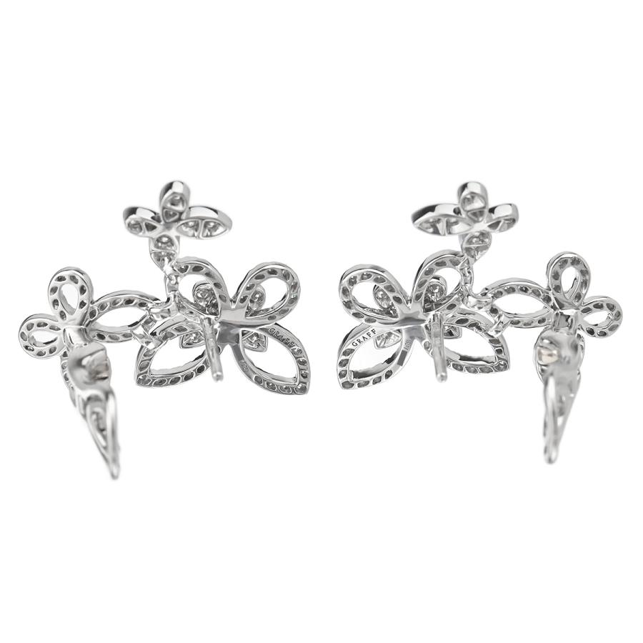 グラフ GRAFF トリプルバタフライ シルエット ダイヤ ピアス RGE1610