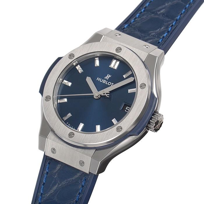 ウブロ クラシックフュージョン ブルー チタニウム 581.NX.7170.LR 新品 レディース 腕時計｜houseki-h｜02