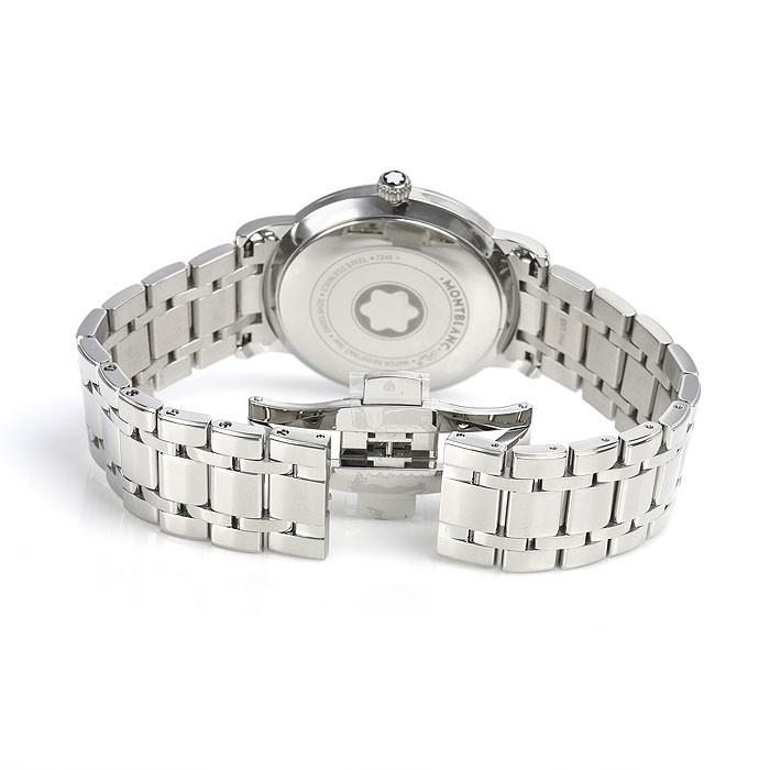 美品」MONT BLANC モンブラン時計白108764稼働品