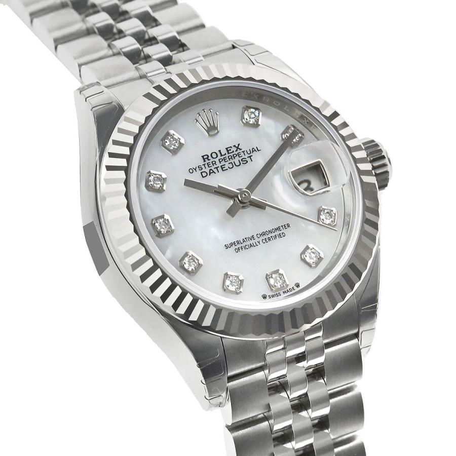 ROLEX ロレックス ウォッチ デイトジャスト28 時計 279174 腕時計
 ステンレススチール SS/K18ホワイトゴールド SS シルバー 自動巻き シルバー文字盤 レディース【中古】 ロレックス レディ デイトジャスト 28 279174 | 時計・ブランド腕時計