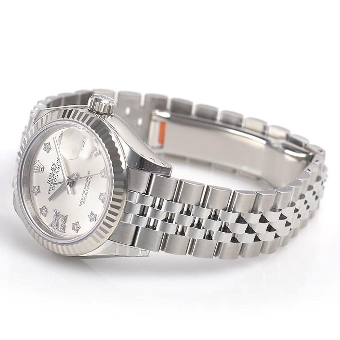 ロレックス ROLEX デイトジャスト28 ランダムシリアル 279174G グレー SS/K18WG 自動巻き レディース 腕時計 ロレックス ROLEX デイトジャスト28 ランダムシリアル 279174G グレー