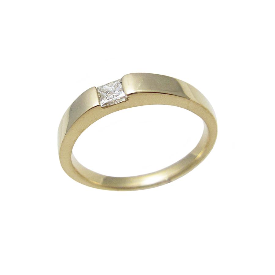 K18YG プリンセスカット ダイヤモンド リング : Jewellery SHIBATA 