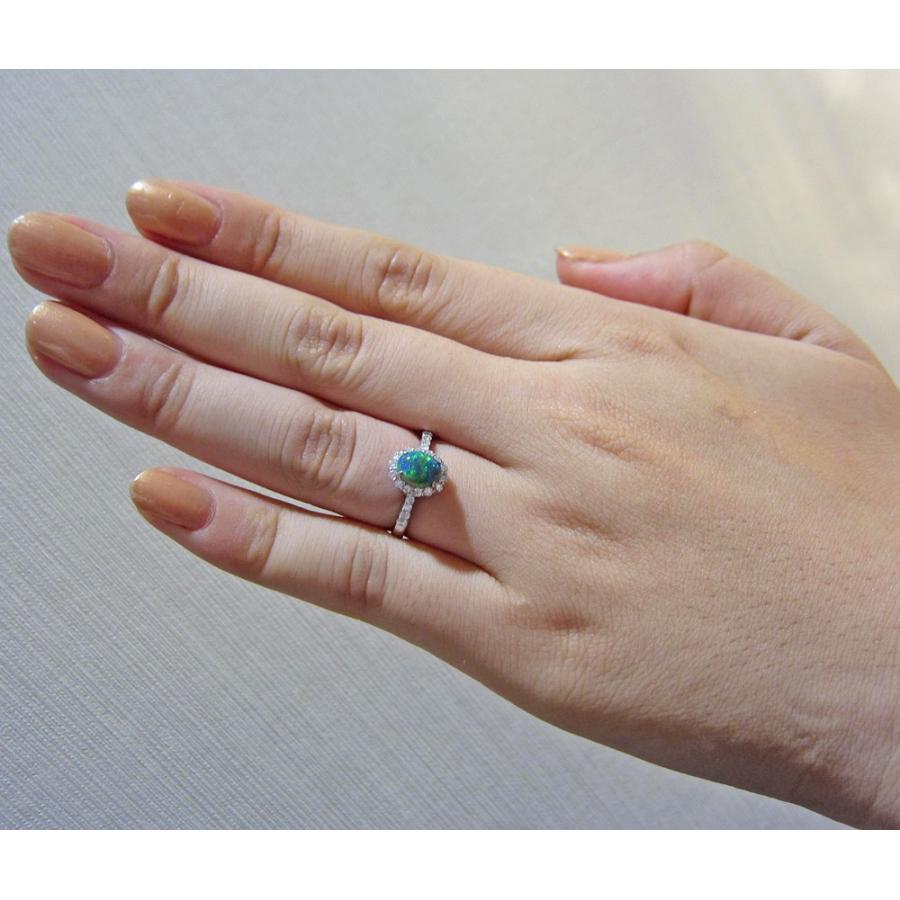 プラチナ ブラックオパール リング : Jewellery SHIBATA - 通販 