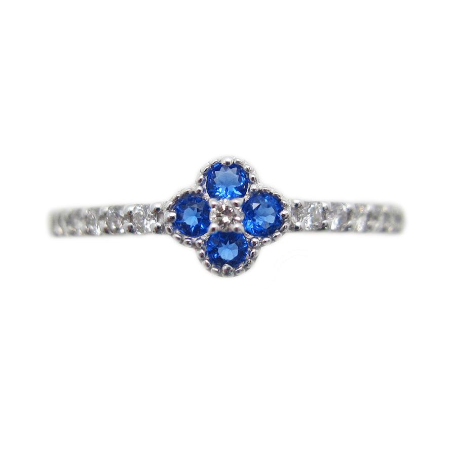 アウィン（アウイナイト）クローバー リング プラチナ製 : Jewellery 