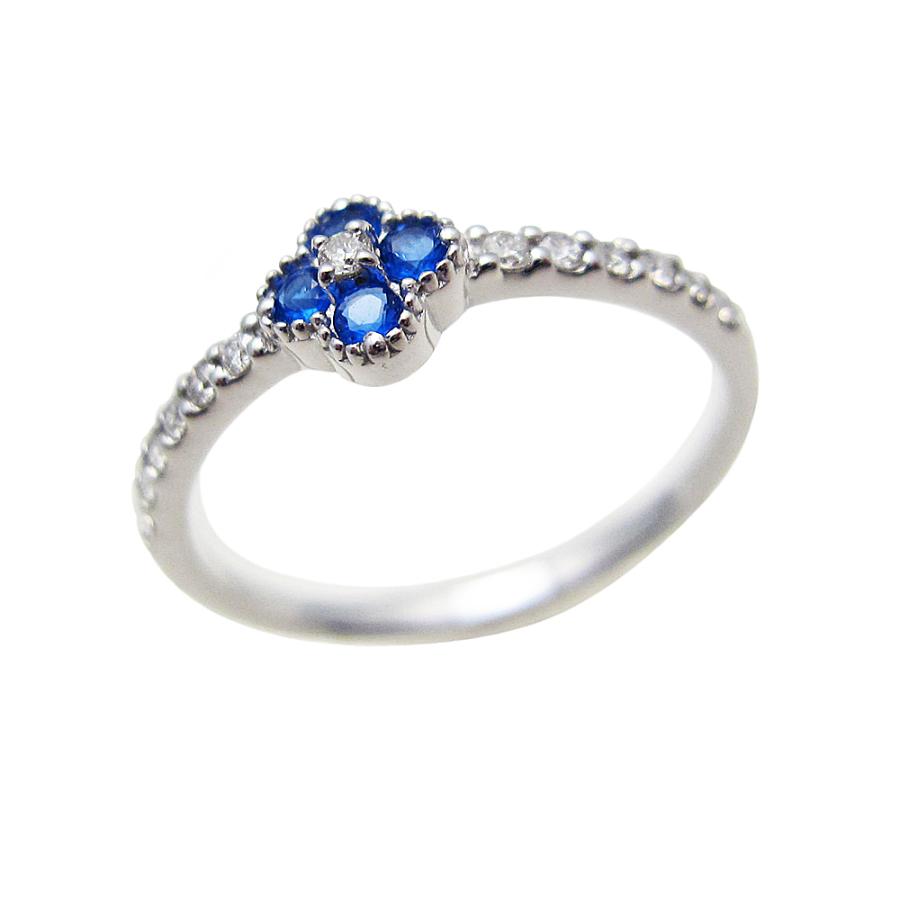 アウィン（アウイナイト）クローバー リング プラチナ製 : Jewellery 