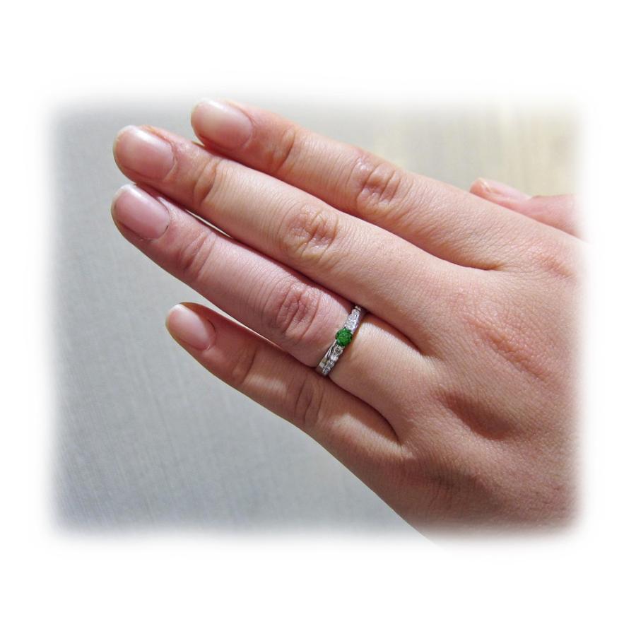 プラチナ デマントイド ガーネット リング : Jewellery SHIBATA - 通販 