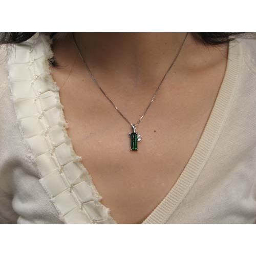 プラチナ グリーントルマリン ペンダント : Jewellery SHIBATA - 通販 