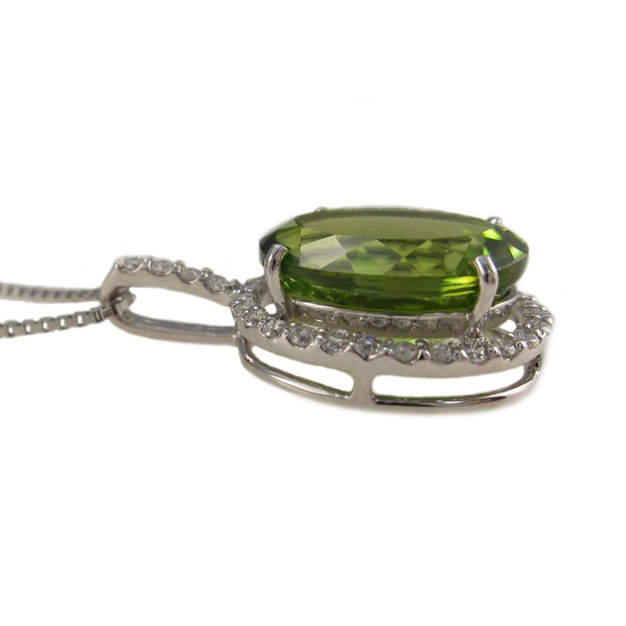 ペリドット プラチナ製 ペンダント ネックレス : Jewellery SHIBATA 