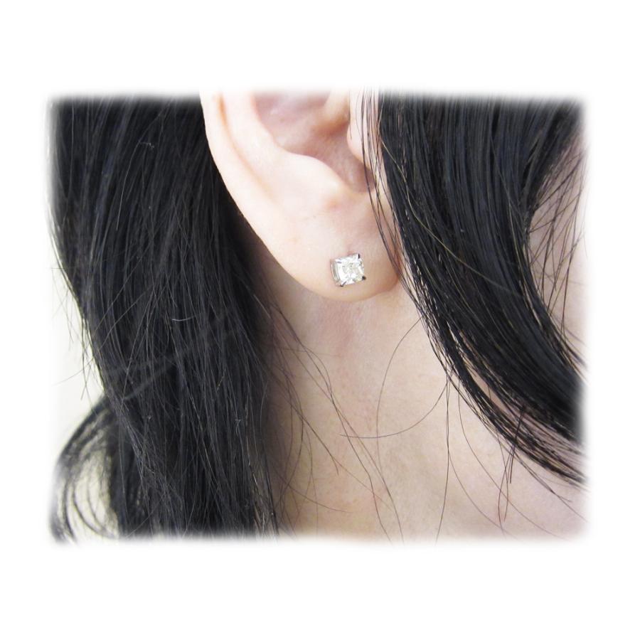 クッションカット ダイヤモンド ピアス プラチナ製 : Jewellery クッションカット ダイヤモンド ピアス プラチナ製 : Jewellery