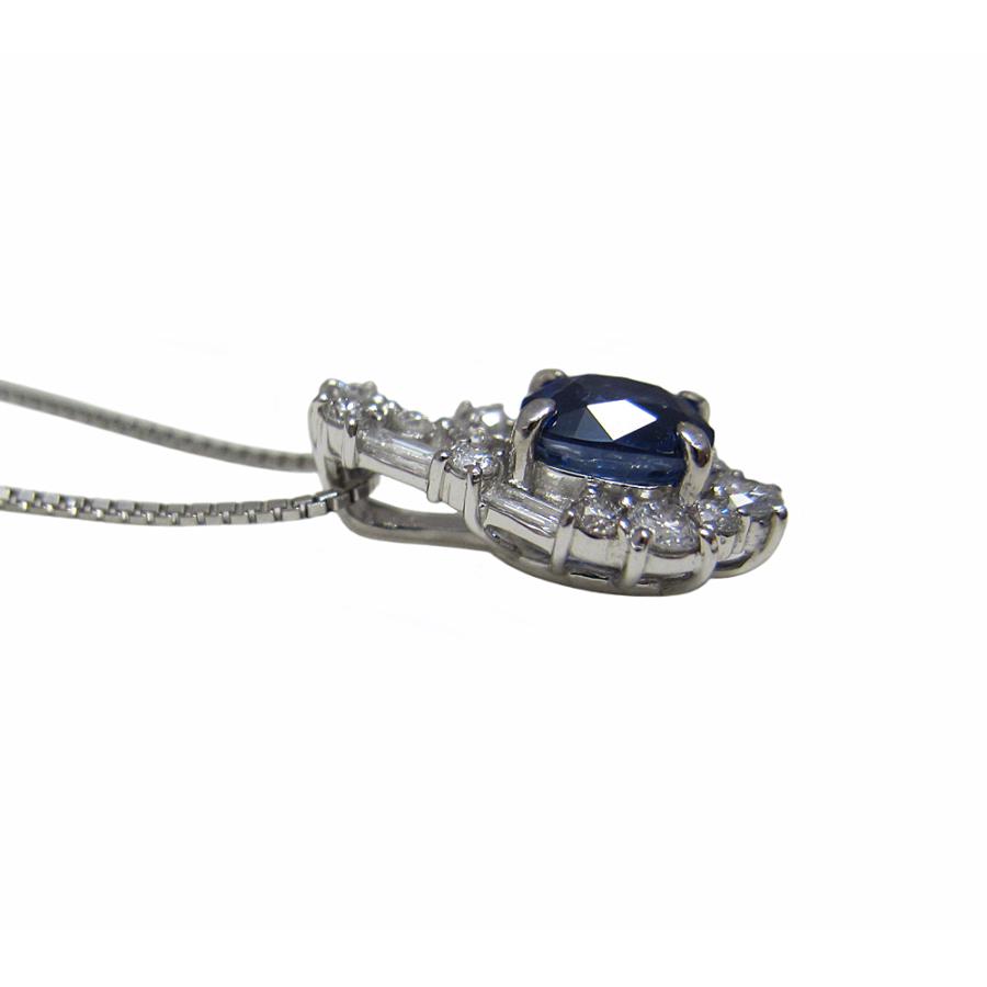 プラチナ製 サファイア ペンダント ネックレス : Jewellery SHIBATA 
