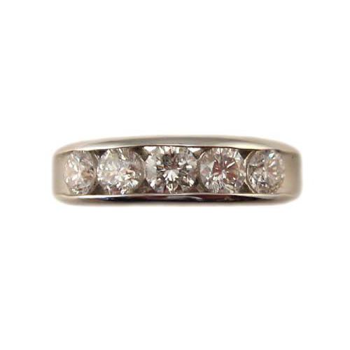 プラチナ ダイヤモンド 一文字 リング 1カラット : Jewellery プラチナ ダイヤモンド 一文字 リング 1カラット : Jewellery