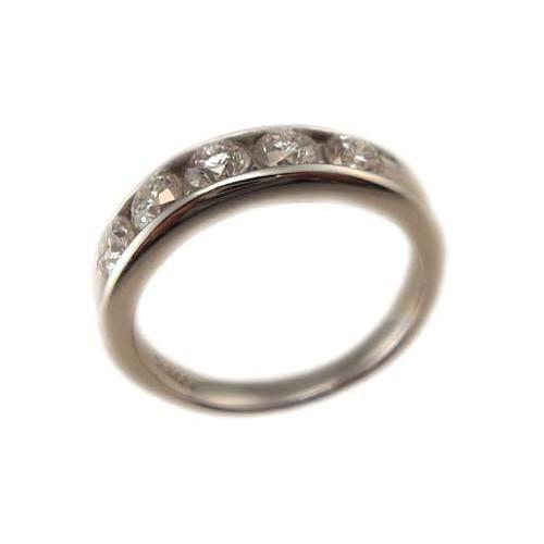 プラチナ ダイヤモンド 一文字 リング 1カラット : Jewellery プラチナ ダイヤモンド 一文字 リング 1カラット : Jewellery