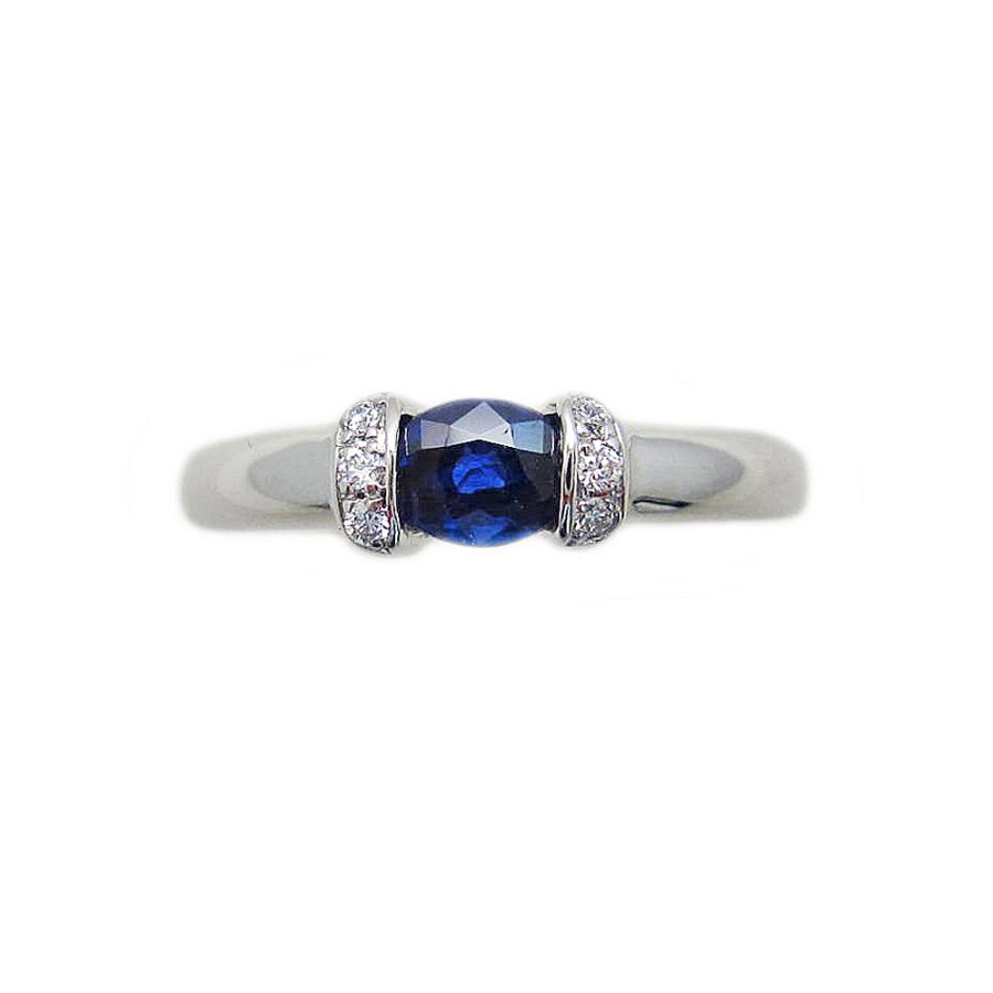 プラチナ ブルー サファイア リング : Jewellery SHIBATA - 通販 