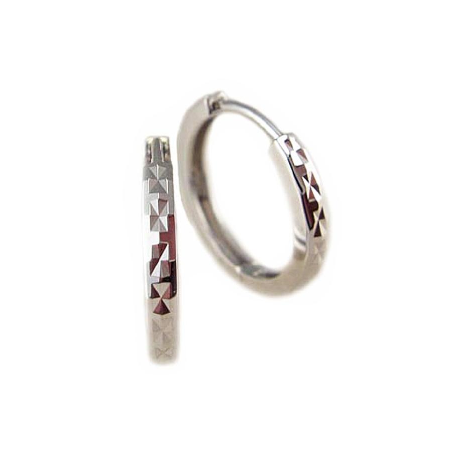 K14WG 中折れ フープピアス K14WG フープ 中折れ ピアス : Jewellery SHIBATA - 通販 - Yahoo